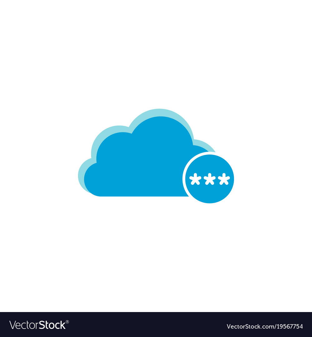Cloud computing icon asterisks