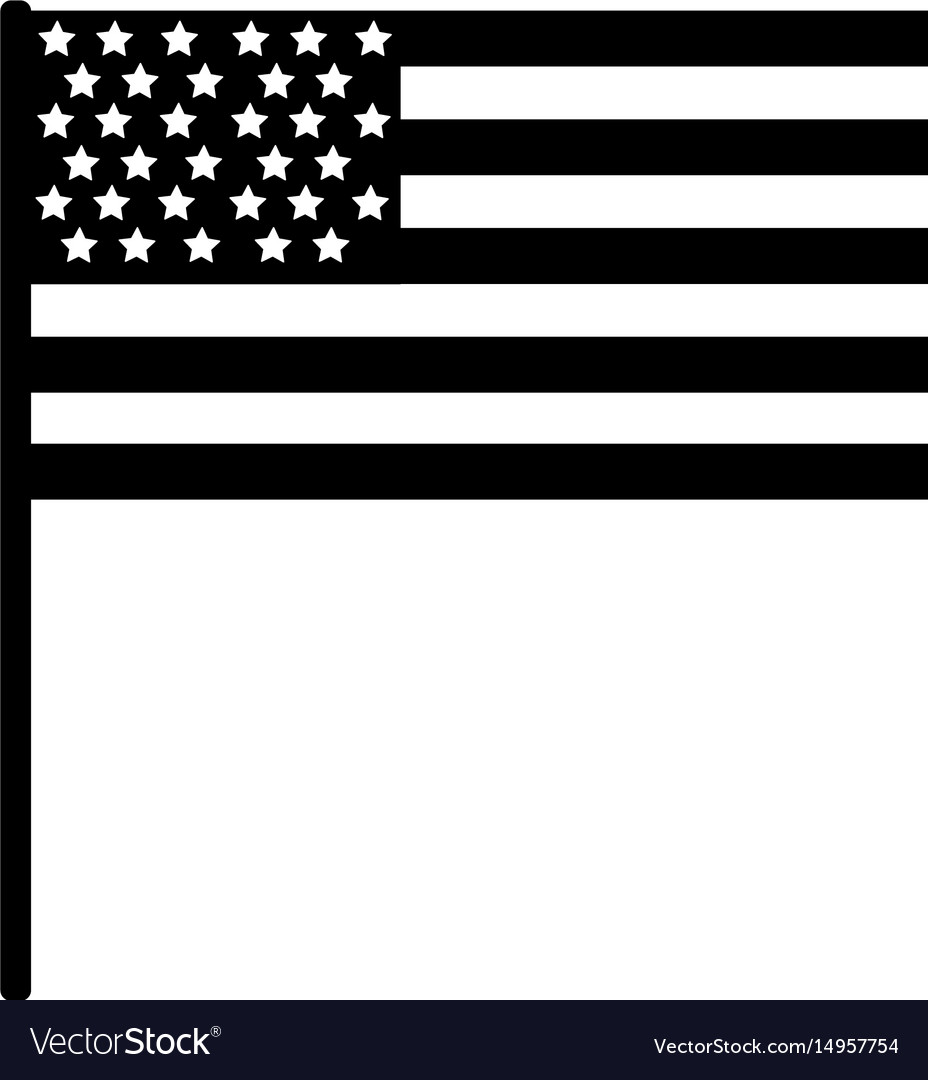 Contour usa flag to celebrate holiday patriotic