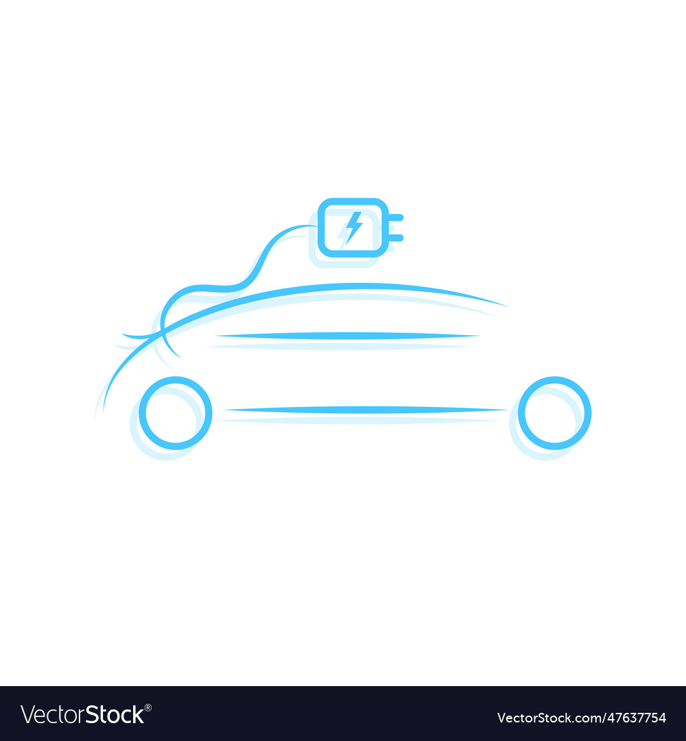 Elektrofahrzeug Ladestation ev auto vector image Elektrofahrzeug Ladestation ev auto