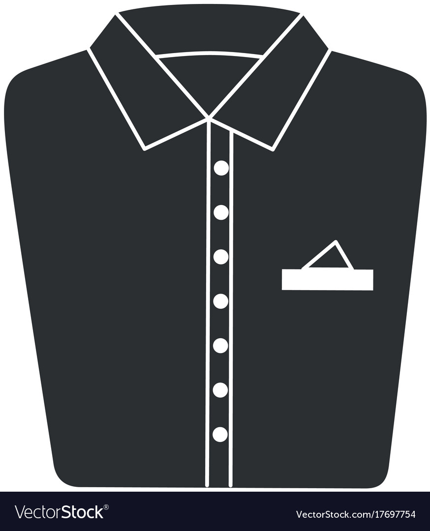 folded shirt vector