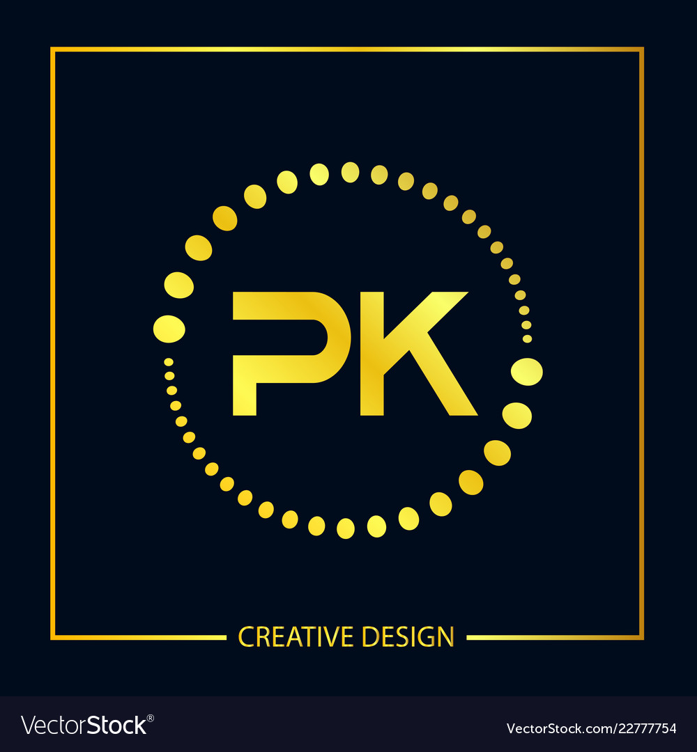 PK Monogram Logo Design V6 Graphic by Greenlines Studios · Creative Fabrica