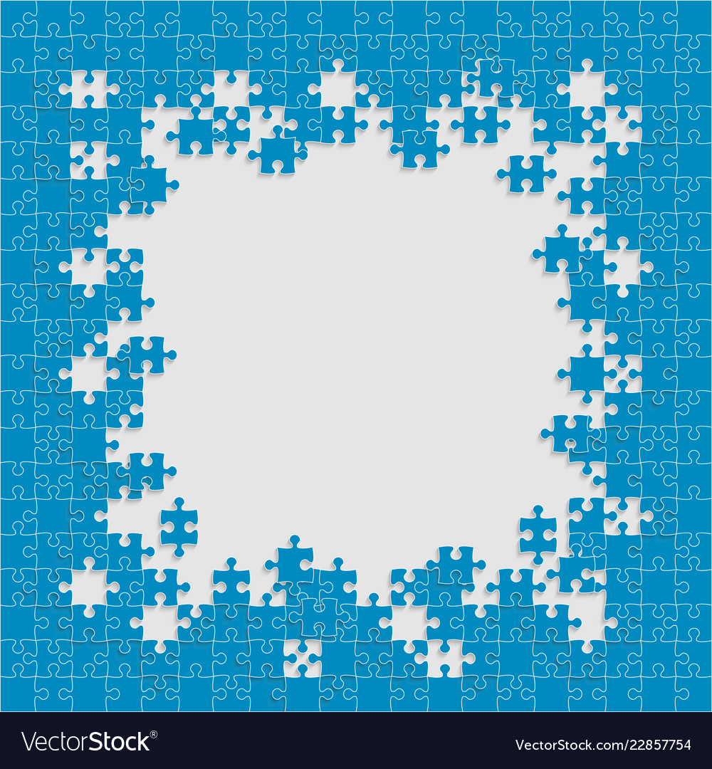Licht blau Hintergrund Puzzle Frame Puzzle vector image Licht blau Hintergrund Puzzle Frame Puzzle