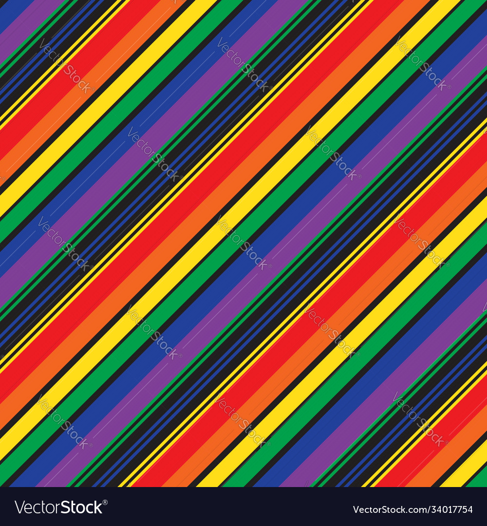 Rainbow stripe seamless pattern background vector image Rainbow stripe seamless pattern background