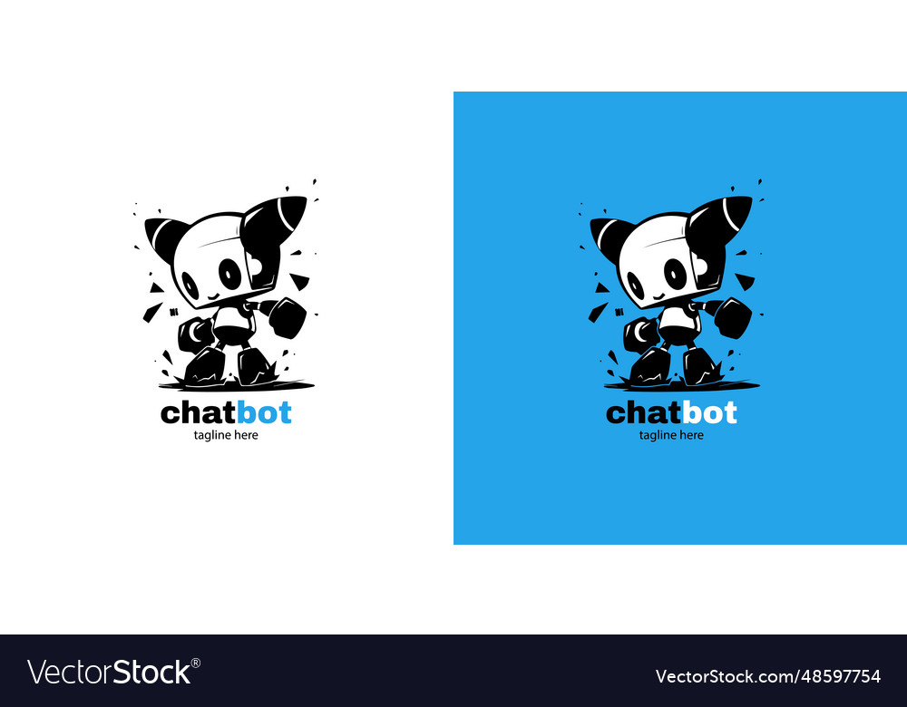 Robot chatbot head icon sign design Vector Image Robot chatbot head icon sign design