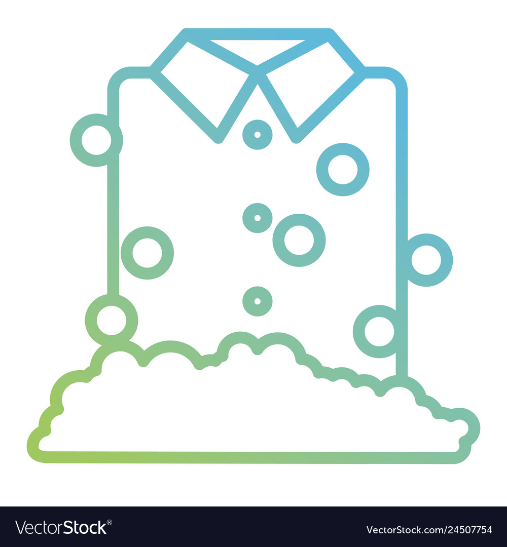 Shirts and clothes laundry service vector image Shirts and clothes laundry service