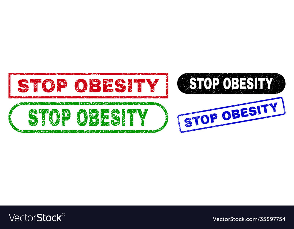 Stop obesity rectangle stamp seals using unclean