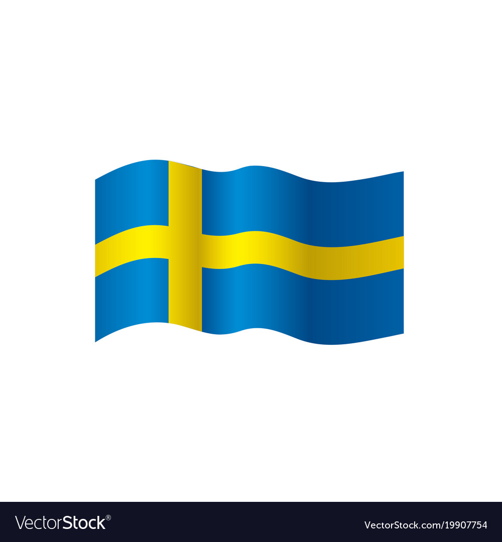 Sweden flag Royalty Free Vector Image - VectorStock