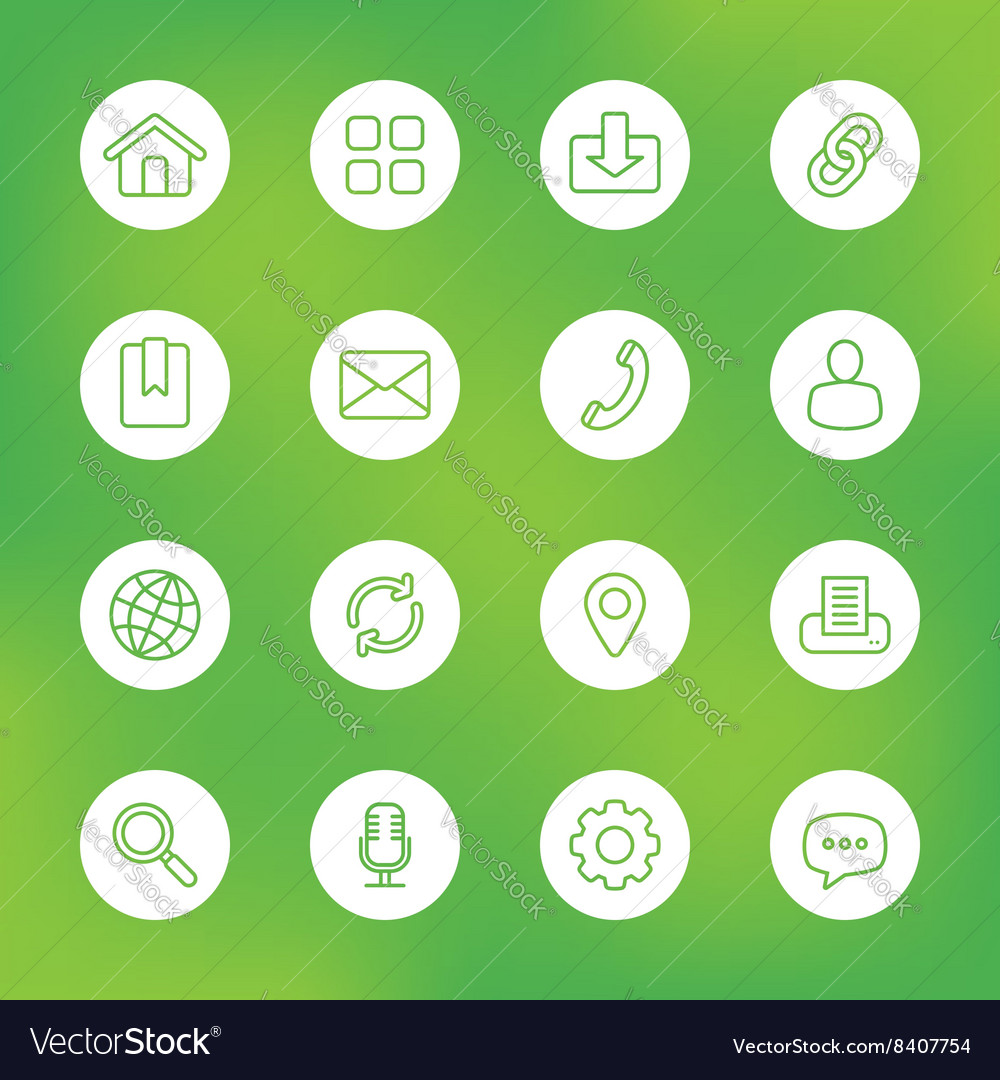 Web Icon Set - Line Style