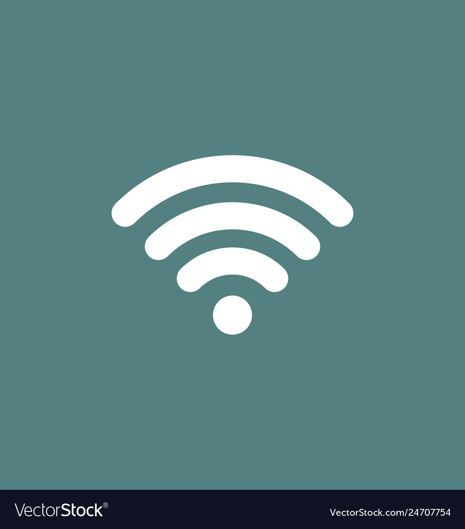 Wifi icon connection signal coverage symbol Vector Image Wifi icon connection signal coverage symbol