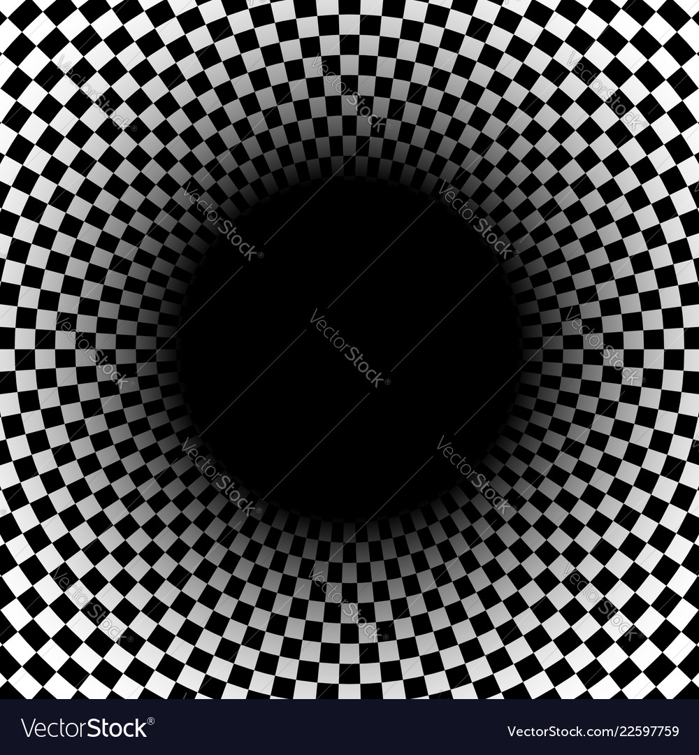 Abstract radial circular element with checkered Vector Image Abstract radial circular element with checkered