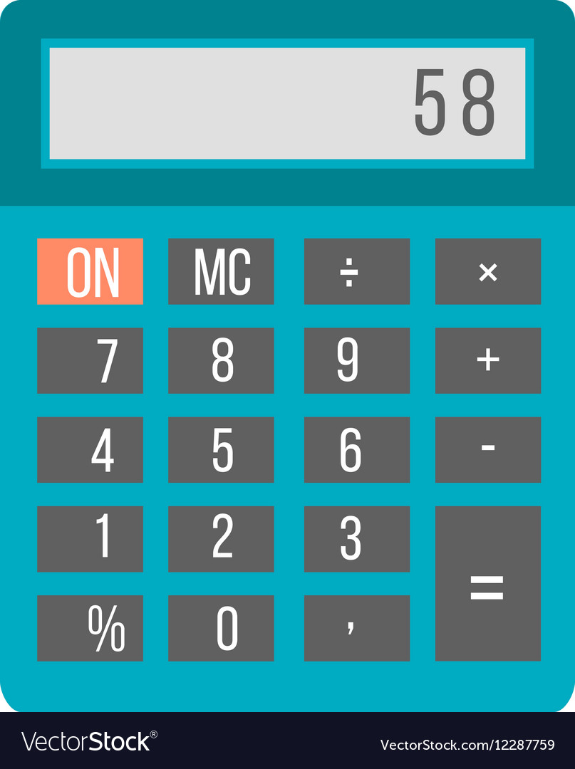 Business calculator technology icon Royalty Free Vector