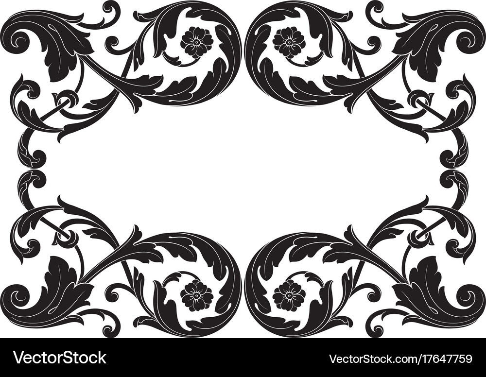 Classical baroque Royalty Free Vector Image - VectorStock
