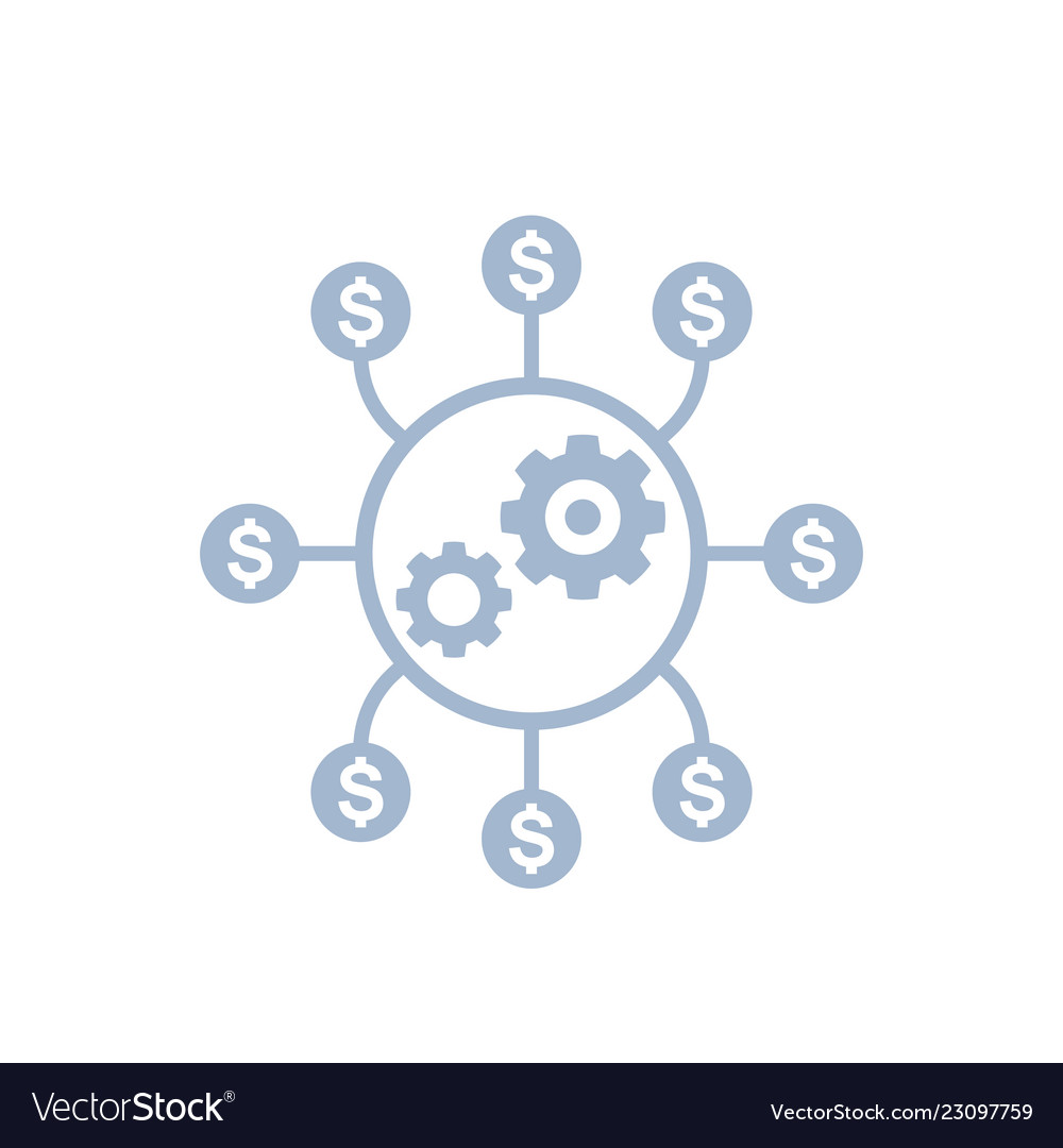 Costs optimization production efficiency icon