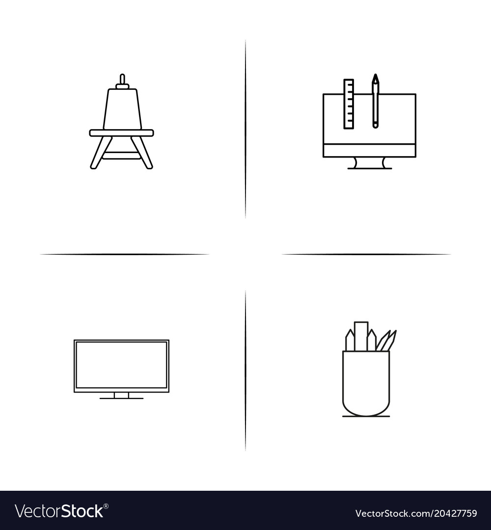 Creative process and design simple linear icon