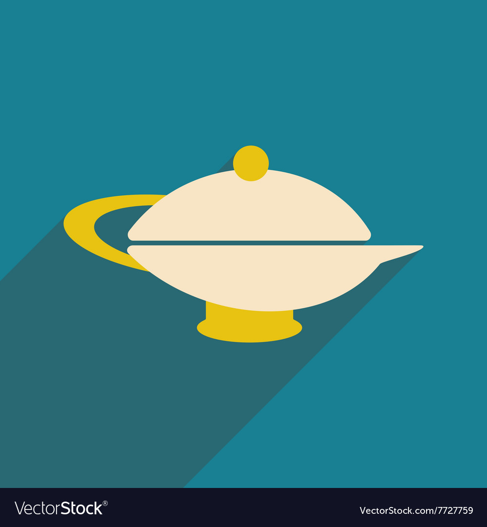 Flat with shadow icon and mobile application