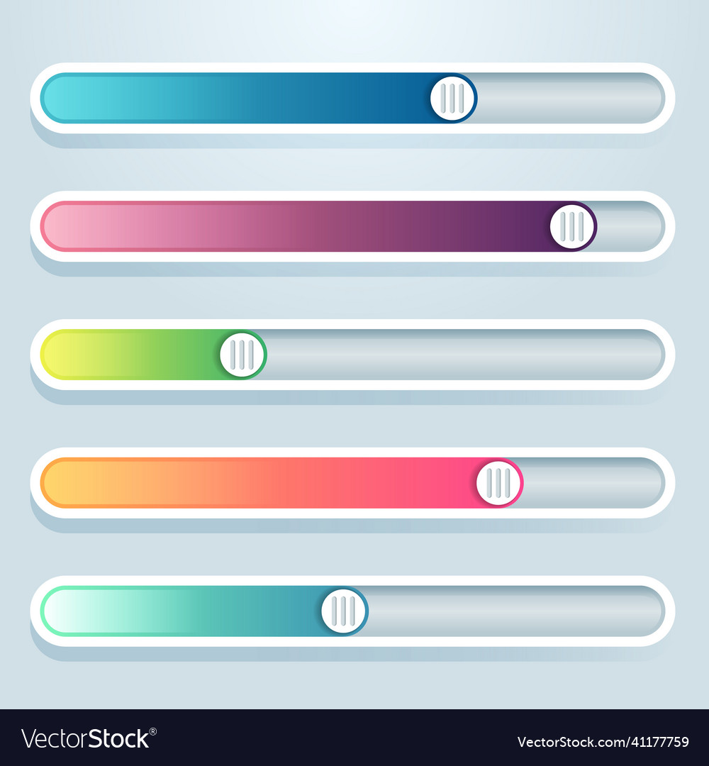 Gradient UI Slider Set