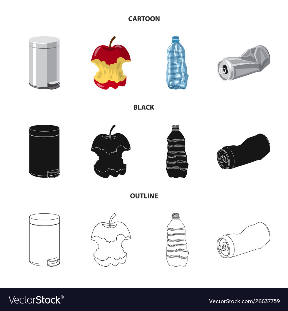 Isolated object refuse and junk symbol Royalty Free Vector