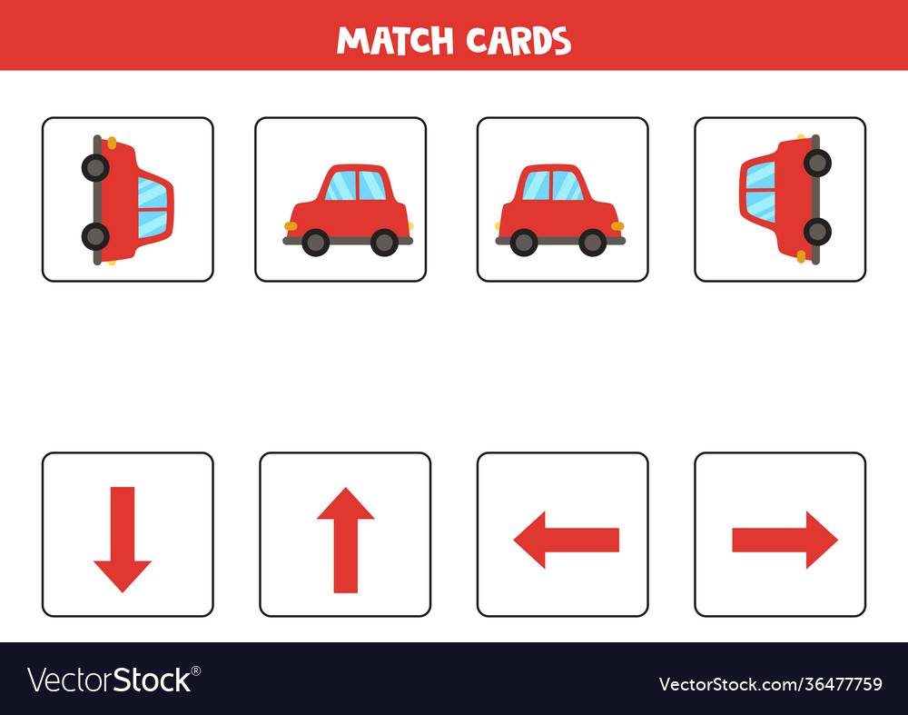 Left right up or down spatial orientation