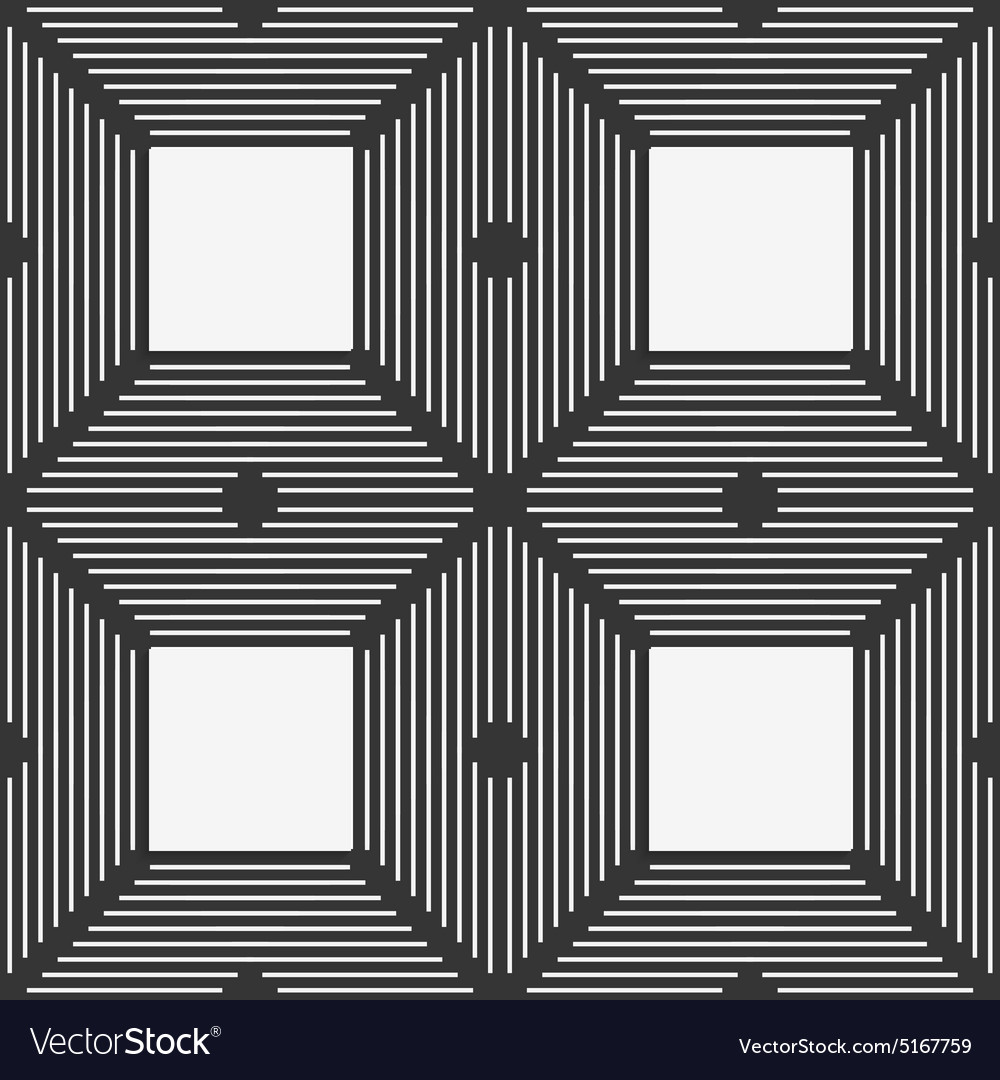 Monochrome pattern with thin black intersecting
