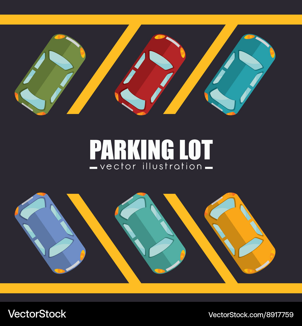Parking lot design Royalty Free Vector Image - VectorStock