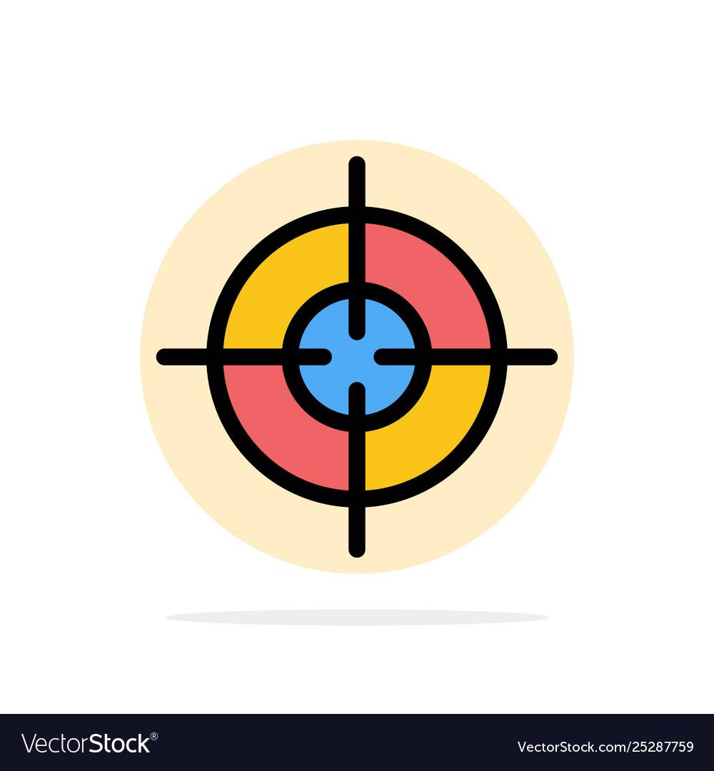 Target aim interface abstract circle background