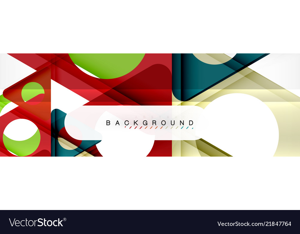 Geometric background circles and triangles shapes Vector Image Geometric background circles and triangles shapes