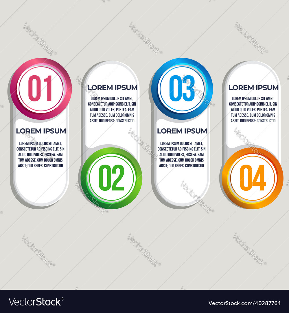 Gradient infographic element flat design