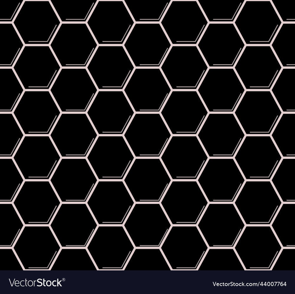 Honeycomb seamless pattern hexagon background vector image Honeycomb seamless pattern hexagon background