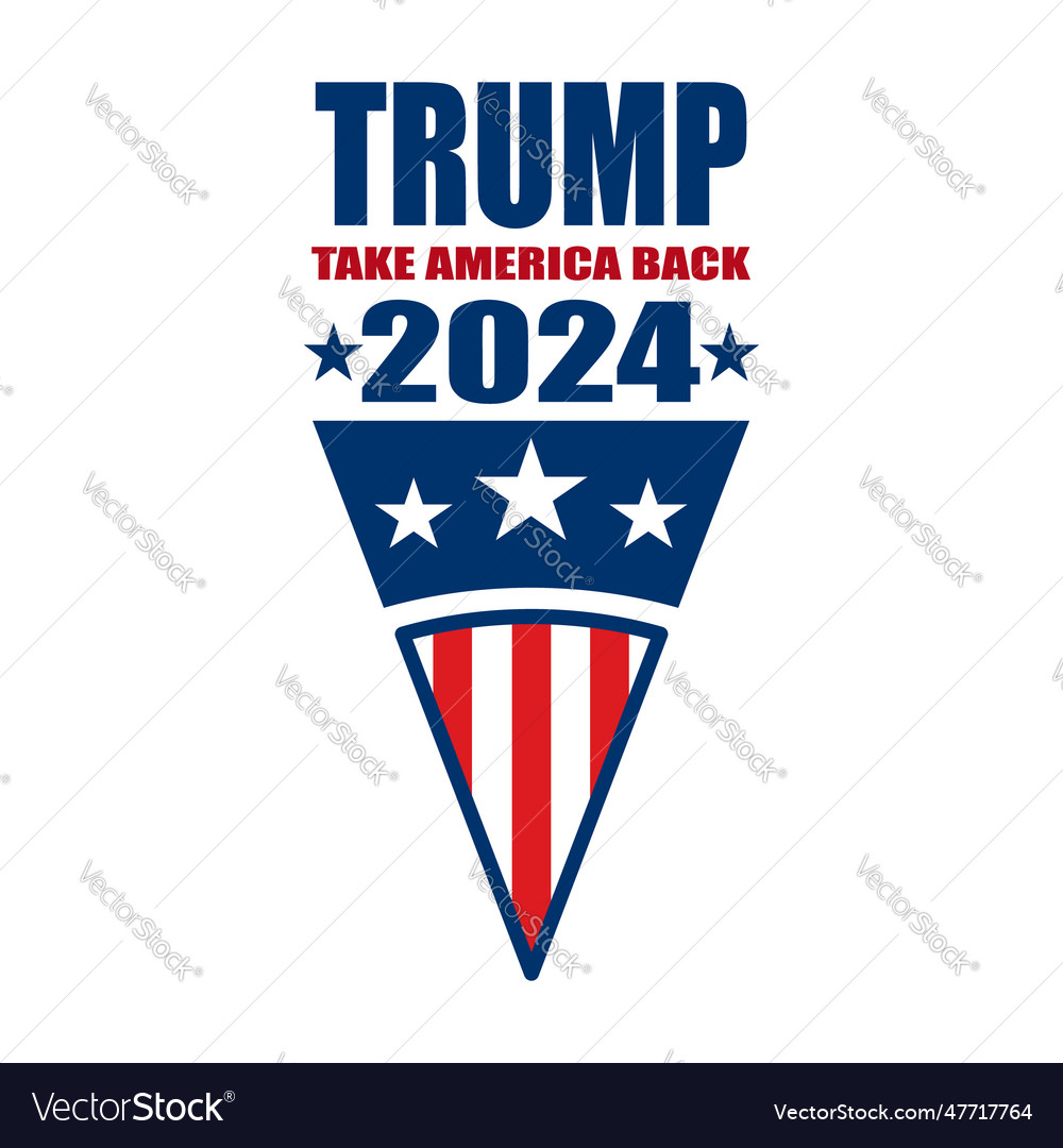 Trump reelection in 2025 2025 Royalty Free Vector Image