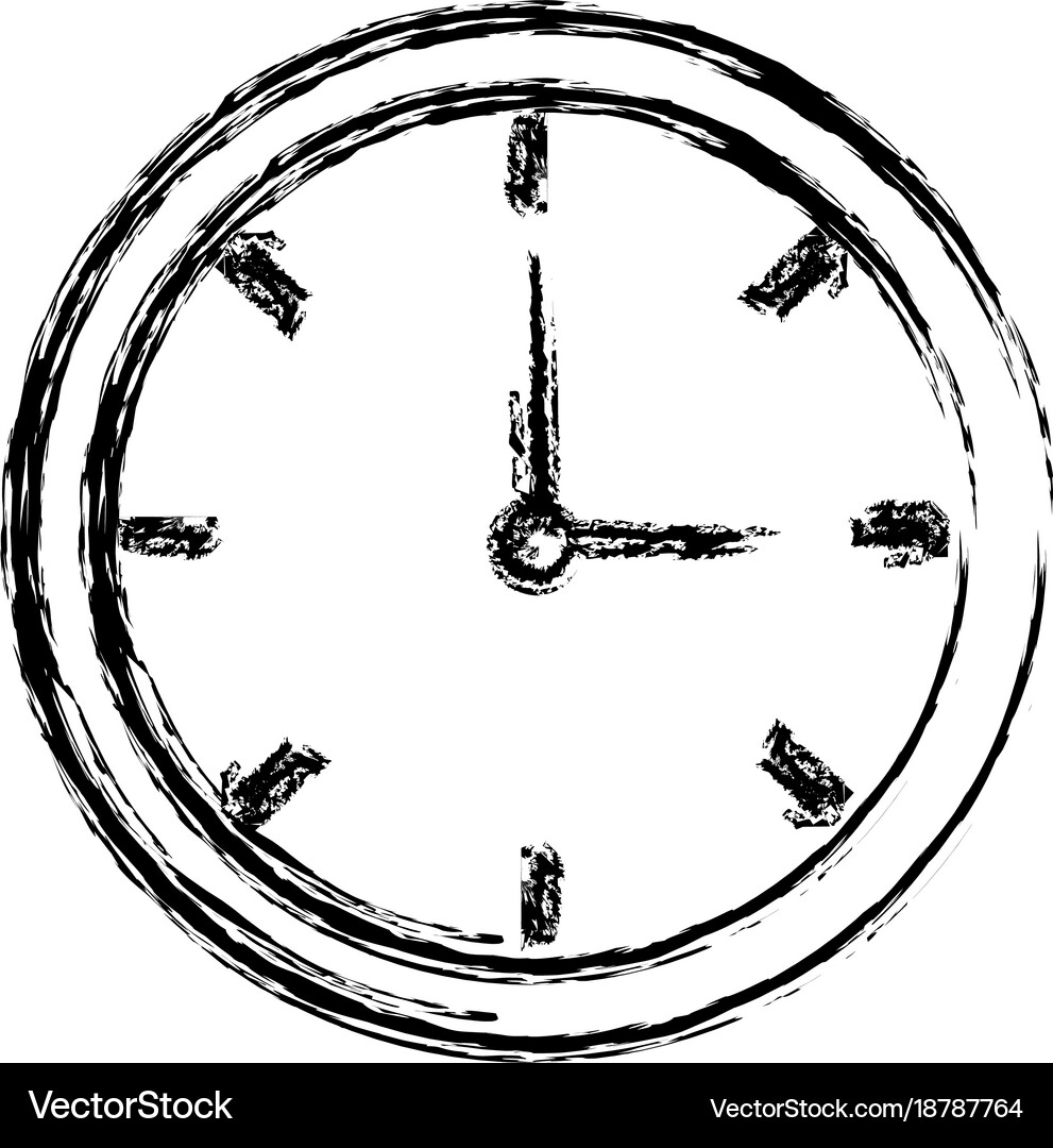 Wall clock isolated Royalty Free Vector Image - VectorStock