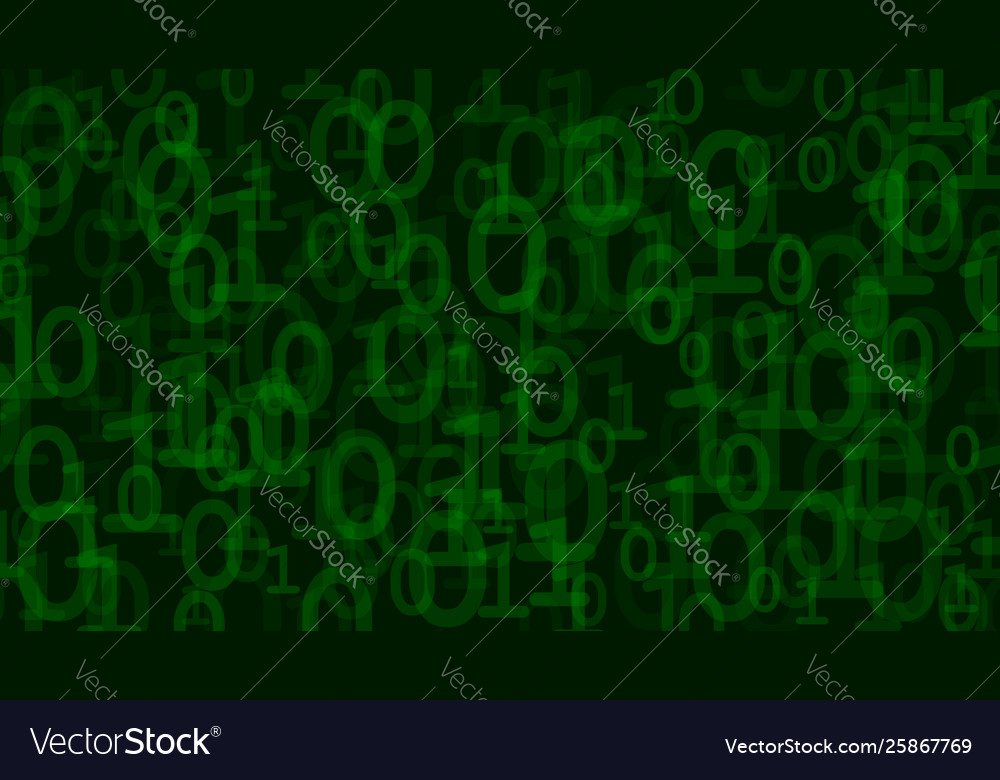 Abstract background ones and zeros