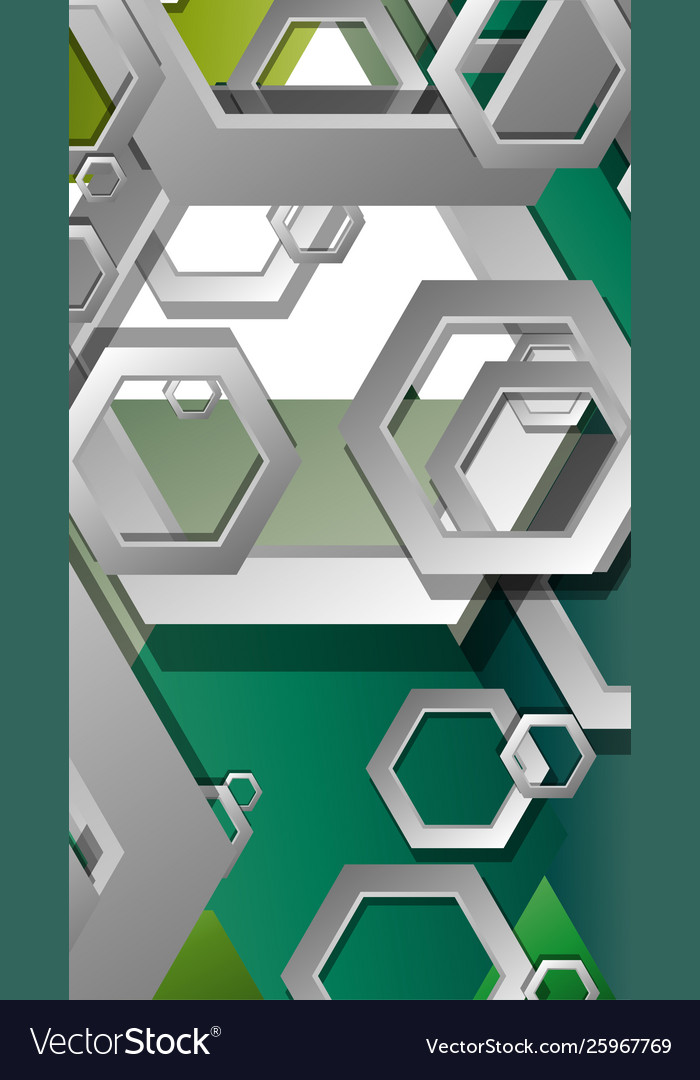Abstract geometric background with hexagons