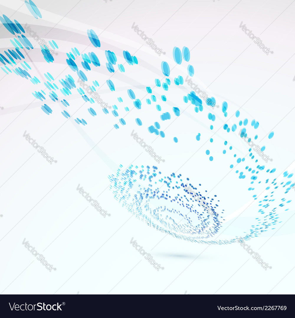 Blue Particle Flow Background