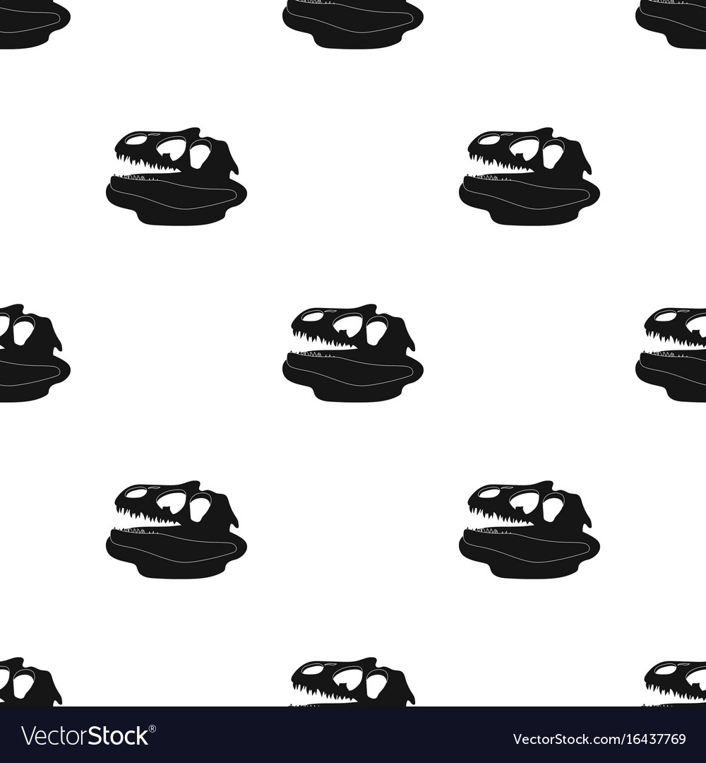 Dinosaur fossils icon in black style isolated