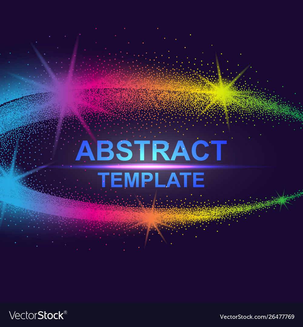 Dynamic abstract scattering particles background vector image Dynamic abstract scattering particles background