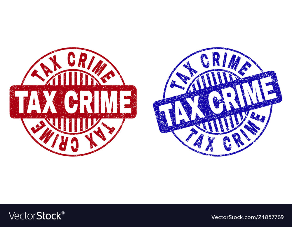 Grunge tax crime textured round watermarks