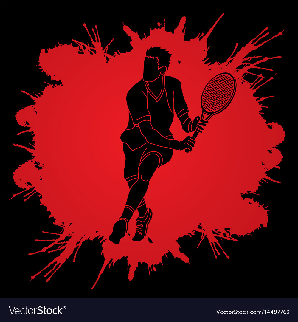Tennisspieler mit Sport
