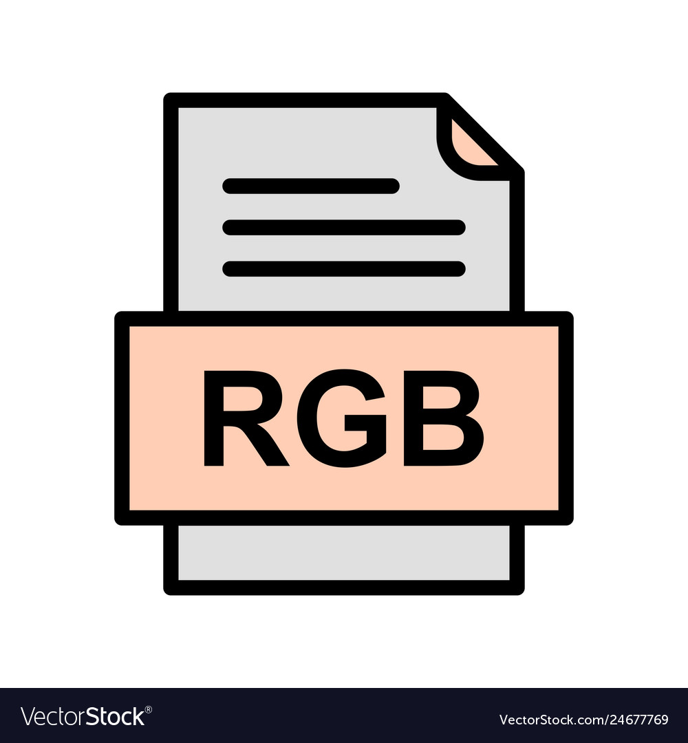 Rgb file document icon