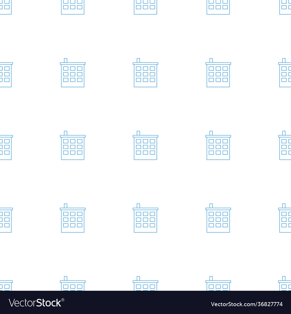 Building icon pattern seamless white background