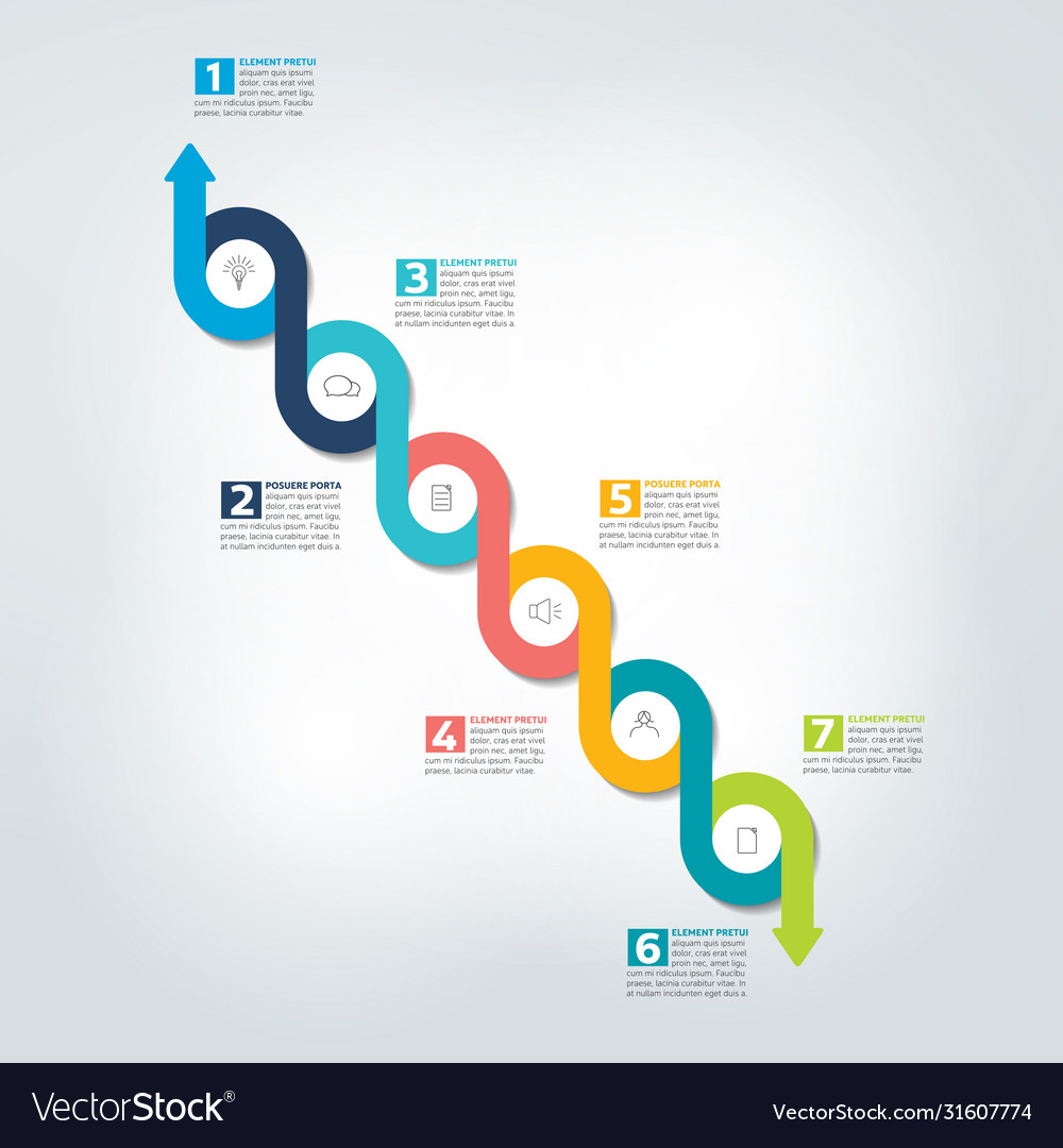 Infographic timeline report template chart scheme