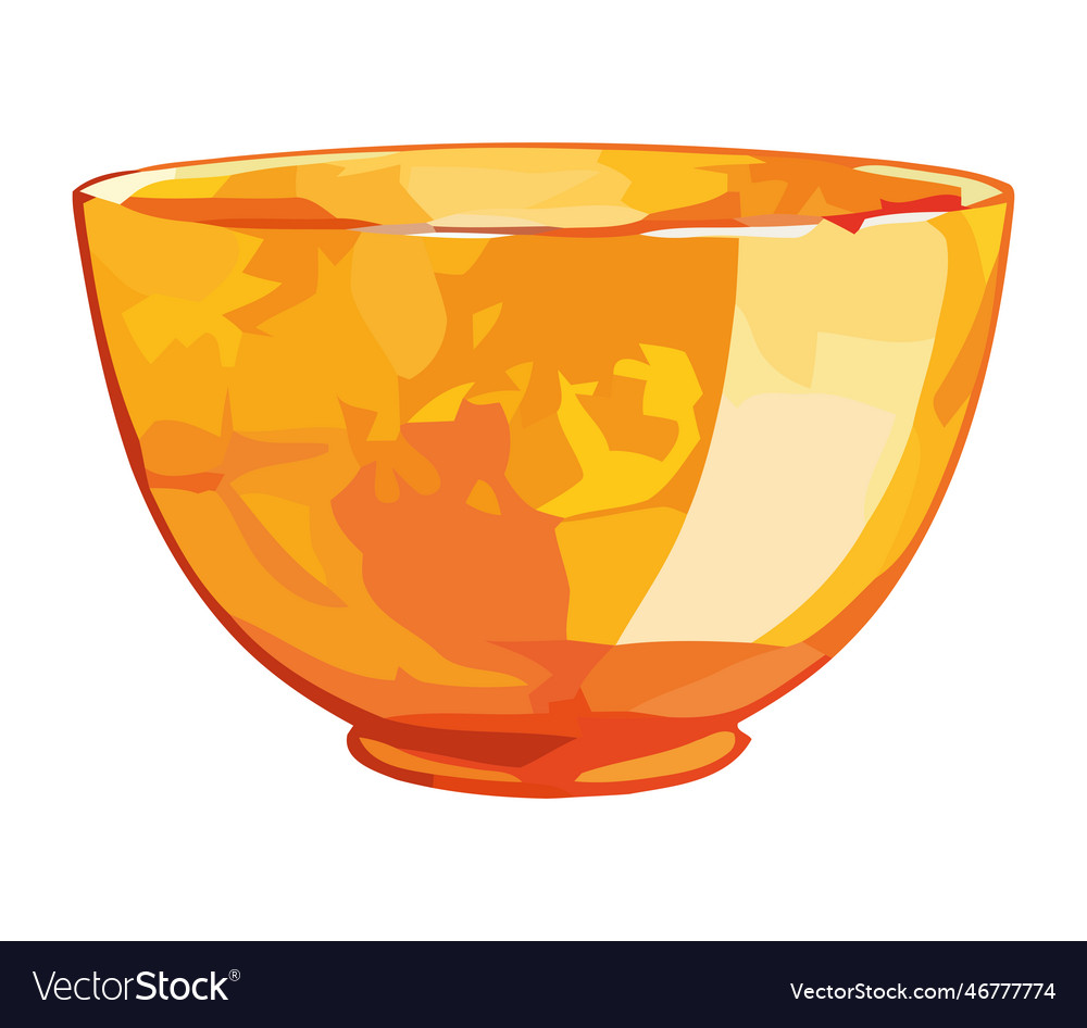 Kitchen bowl utensil Royalty Free Vector Image