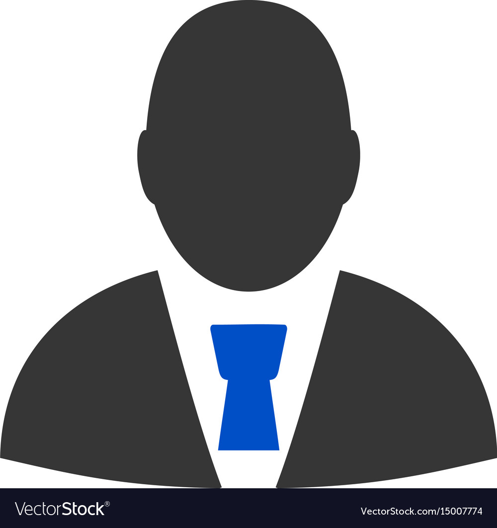 Manager profile flat icon Royalty Free Vector Image