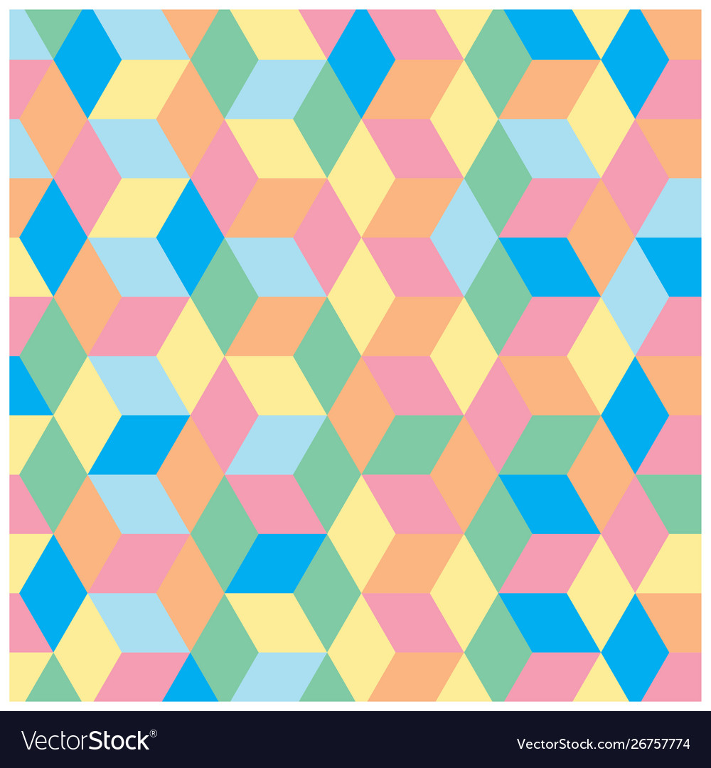 Multicolor polygon pattern for background