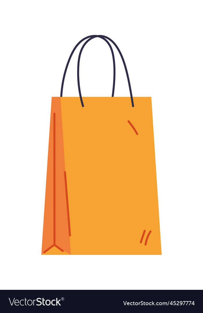 Paper shopping bag Royalty Free Vector Image - VectorStock