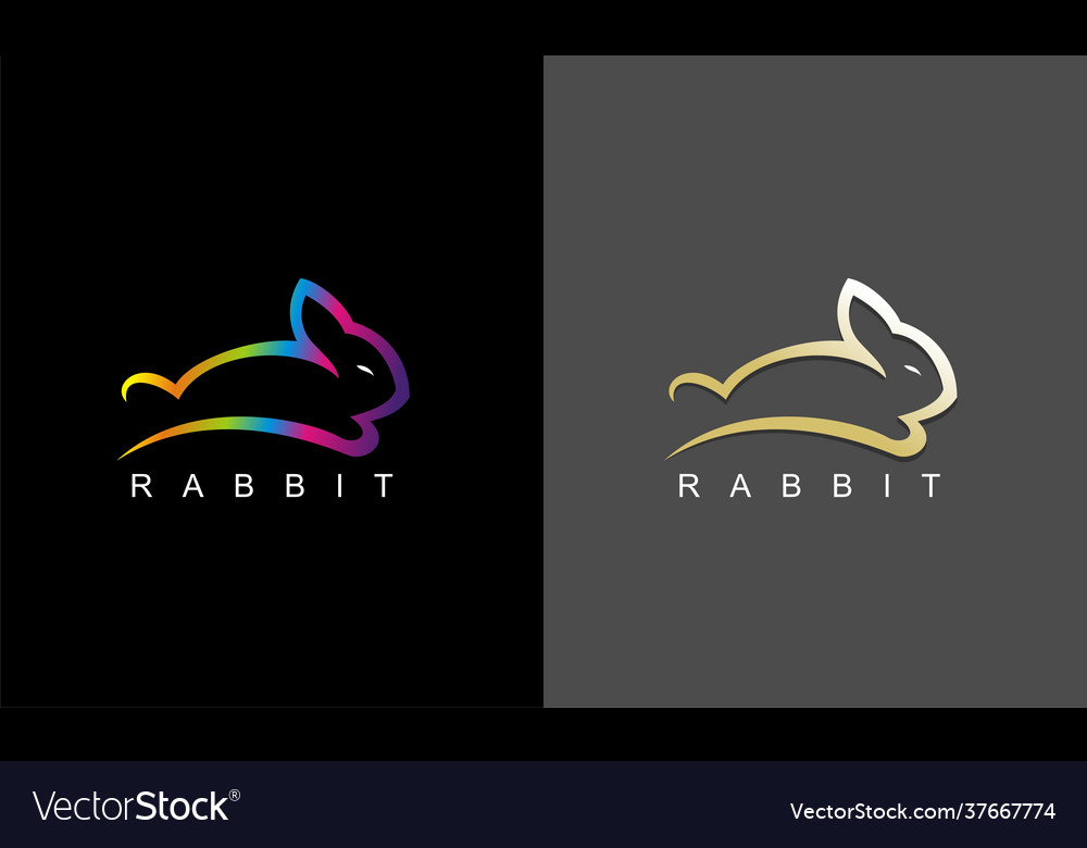 Rabbit logo premium design