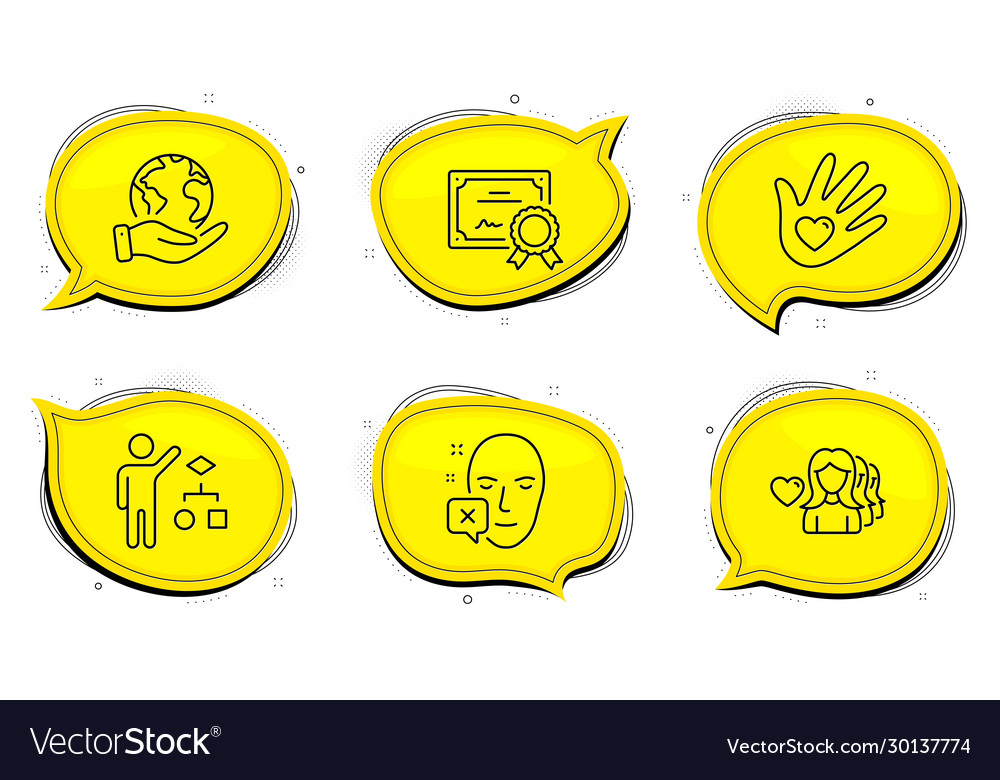 Social responsibility face declined and algorithm vector image Social responsibility face declined and algorithm