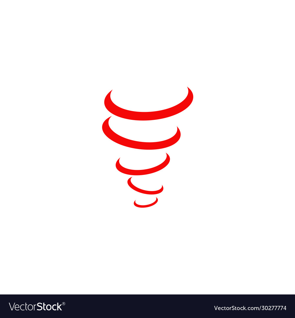 Tornado twist icon logo design template