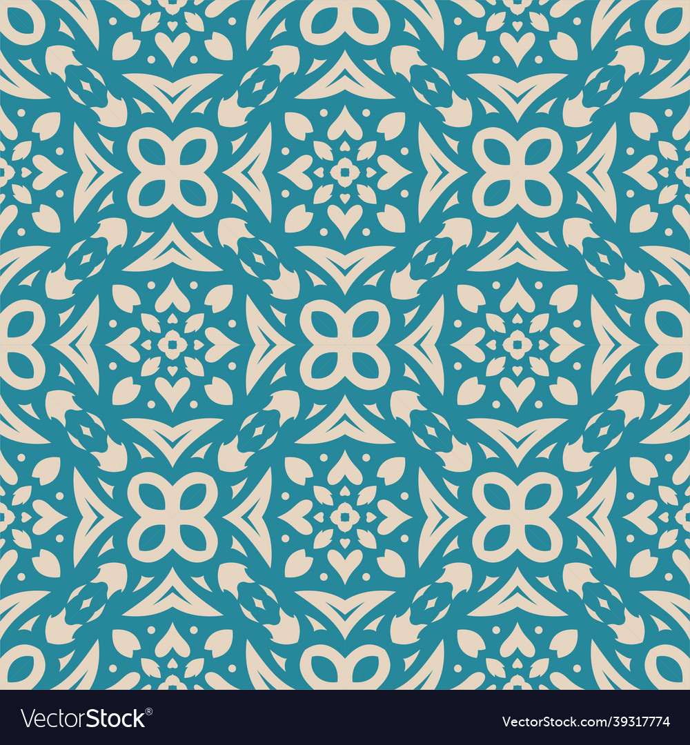 Two colors seamless abstract shape simple pattern vector image Two colors seamless abstract shape simple pattern