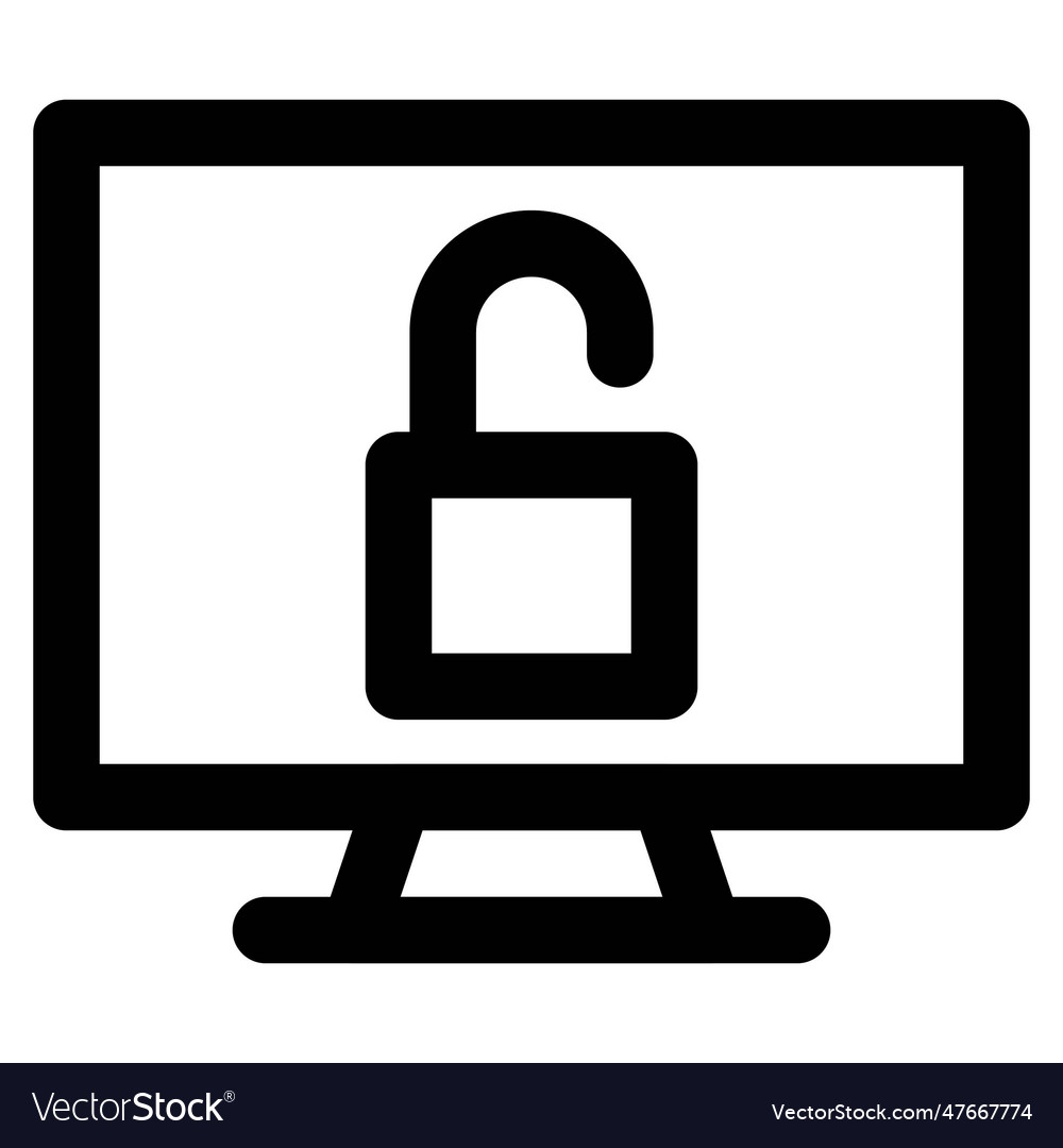 Unlocked computer easy to access