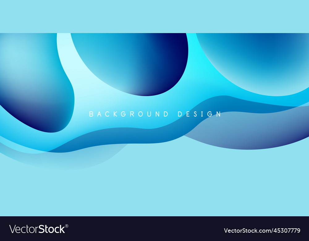 Abstract background fluid bubbles and wave Vector Image